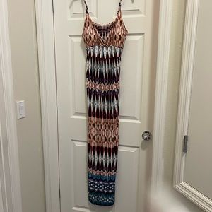 FELICITY & COCO FLORAL PRINT JERSEY MAXI DRESS NORDSTROM EXCLUSIVE NEVADA IKAT